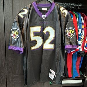 Ray Lewis Baltimore Ravens Mitchell & Ness 2004 Authentic NFL Jersey - 52/XXL